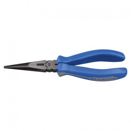 Pince à becs demi-ronds 160mm en acier carbone avec coupe-fil intégré