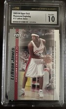 2003-04 Upper Deck Phenomenal Beginning #17 LeBron James Rookie CSG 10 Gem