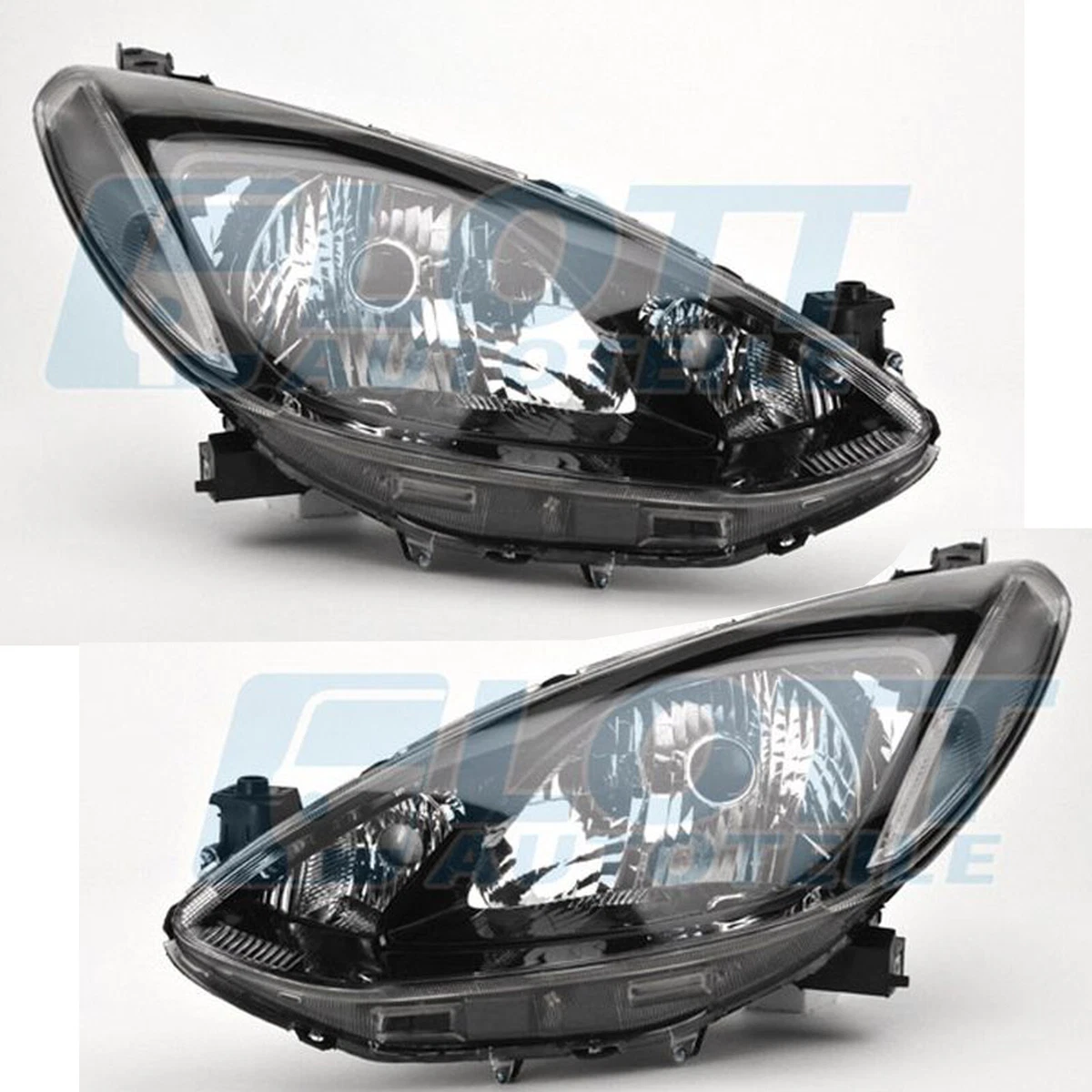 2x Hauptscheinwerfer links & rechts u.a. passend für MAZDA 2 DE_ 