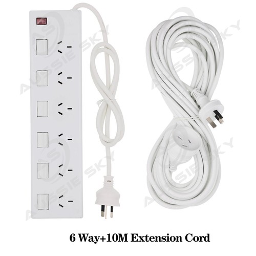 Surge Protector Power Board 4/6 Outlets USB Port Overload Protection Power Strip - Picture 29 of 36