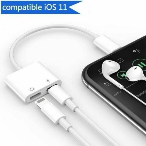 Adaptateur 2 en 1 Double port Audio écouteurs chargeur pour IPHONE musique port - Photo 4 sur 6