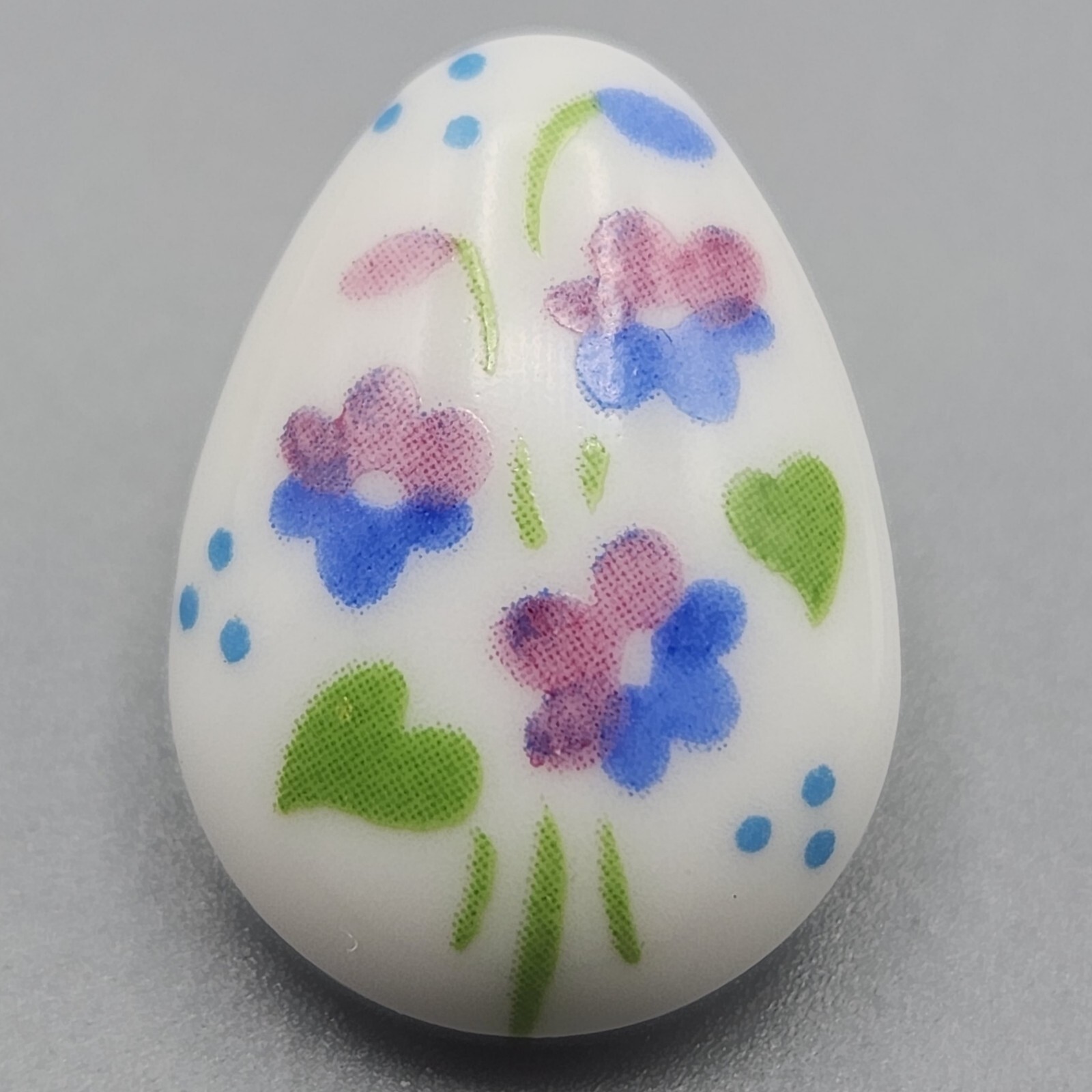 Vintage Hallmark Egg Brooch Easter Spring Floral … - image 2