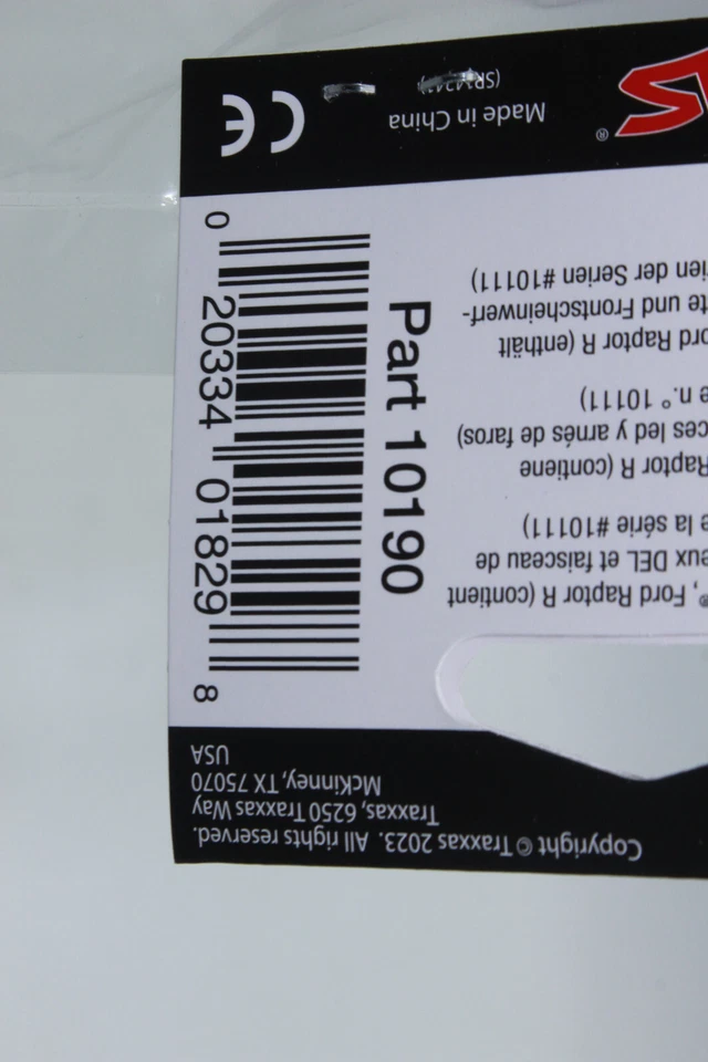 Traxxas TRX 10190 Pro Scale LED Scheinwerfer-Lichtset RAPTOR R + Bumper NEU - Bild 2 von 4