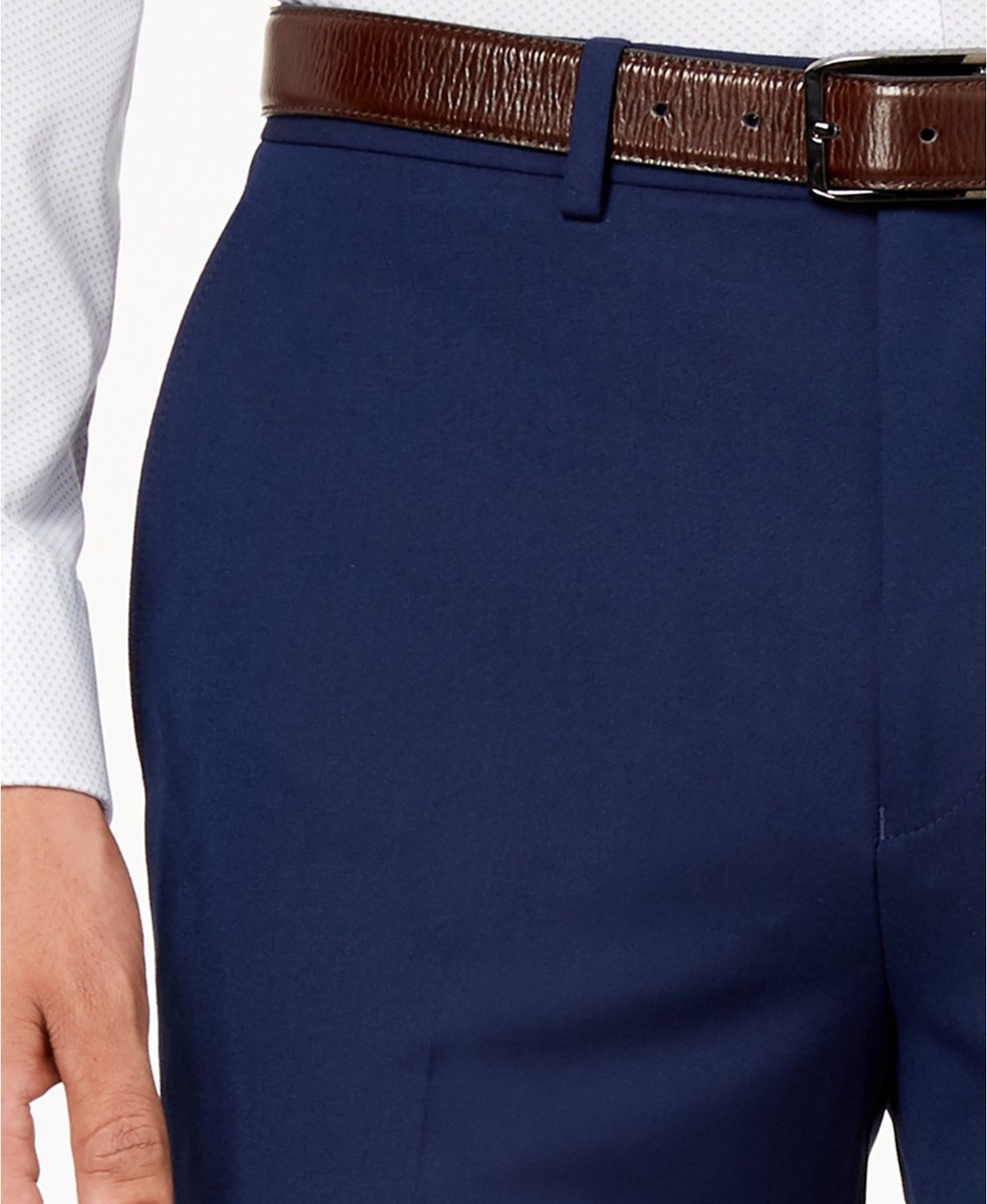 Ryan Seacrest Men's Bright Navy Modern Fit Stretch Dress Ryan Seacrest Men's Bright Navy Modern Fit Stretch Dress