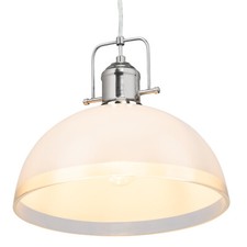 Ceiling Pendant Light Dome Modern Suspension - St Moritz Glass