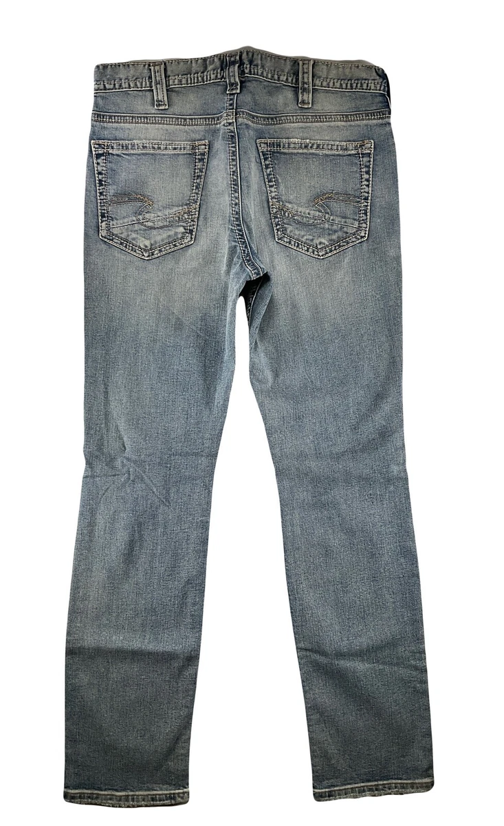 Ripped silver jeans sales