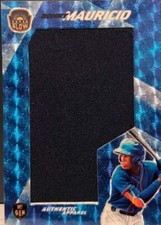 Marketplace image: RONNY MAURICIO 2021 Super Glow 1st Gen JUMBO JERSEY PATCH SuperFractor #1/1 Mets