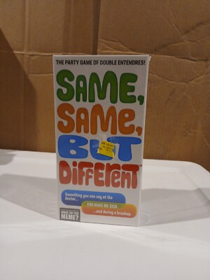 Same Same But Different The Hilarious Party Game of Double Entendres New Sealed