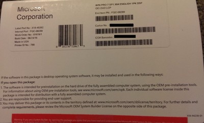 Low Cost DVD Media for Windows 7 Professional 64bit Edition w SP1 OEM No Product Key Low Cost DVD Media for Windows 7 Professional 64bit Edition w SP1 OEM No Product Key