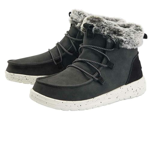 Hey DUDE LINEA DONNA STIVALI IN PELLE SCAMOSCIATA Eloise-Nera-Nuova 2022 |  eBay