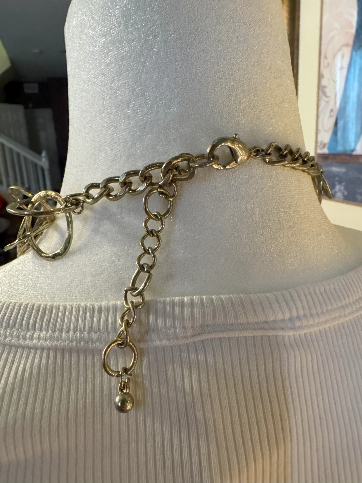 Two-Layer Interlinking Ring Necklace - image 6