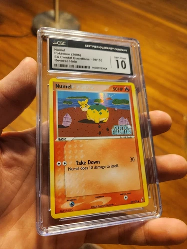(POP 20) CGC 10 GEM MINT Pokemon EX Crystal Guardians Reverse Holo Numel 59/100