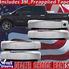 For 2004-2024 Nissan Titan Crew CHROME Door Handle COVERS W/o Passenger Keyhole