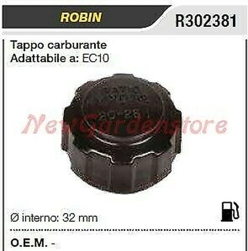 Bouchon De Carburant ROBIN Tondeuse EC10 R302381 - Photo 1/1
