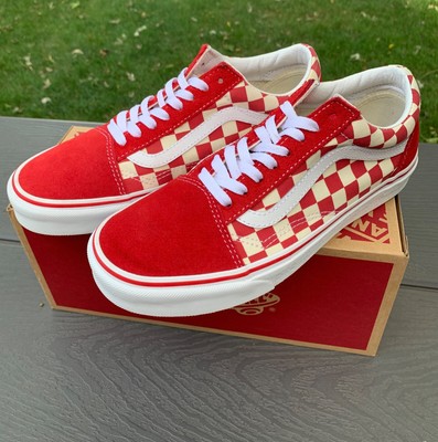 vans red checkered shoes