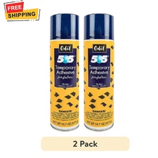 Pack of 2 USA 505 Spray and Fix Temporary Fabric Adhesive 14.7 Oz, Free Ship US
