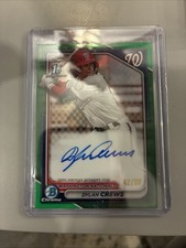 2024 Bowman - Chrome Prospect Autographs Dylan Crews #CPA-DC Green Refractor /99