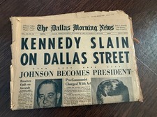 JFK Assassination  1963 Dallas Morning News ORIGINAL  Complete Copy