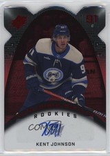 2022-23 SPx HoloGraphs Rookies Red /25 Kent Johnson #HGR-KJ Auto 09br
