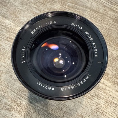 Vivitar 28mm 1:2.5 Auto Wide-Angle Camera Lens