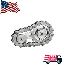 Sprockets Flywheel Fingertip Gyro Gear Chains Fidget Spinner Metal Desk EDC Toy