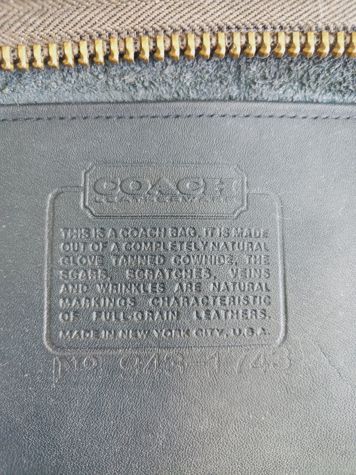 Vintage Coach Basic Bag 9455 Black Leather Clutch Crossbody NYC Bonnie Cashin image 3