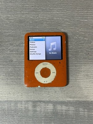 iPod Nano 3rd Generation 8GB Custom Orange/Green | eBay