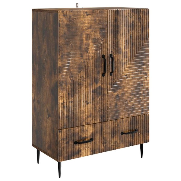 Sideboard GeräUcherte Eiche 66X34,5X95 Cm HöHe Holzwerkstoff-image