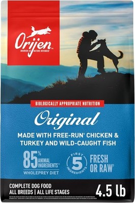 ORIJEN Grain Free WHOLEPREY Dry Dog Food Original Recipe 4.5lb. Bag | WHOLEPREY 