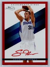 Spencer Hawes 2008-09 Topps Signature Facsimile Red /869 #TS-SH