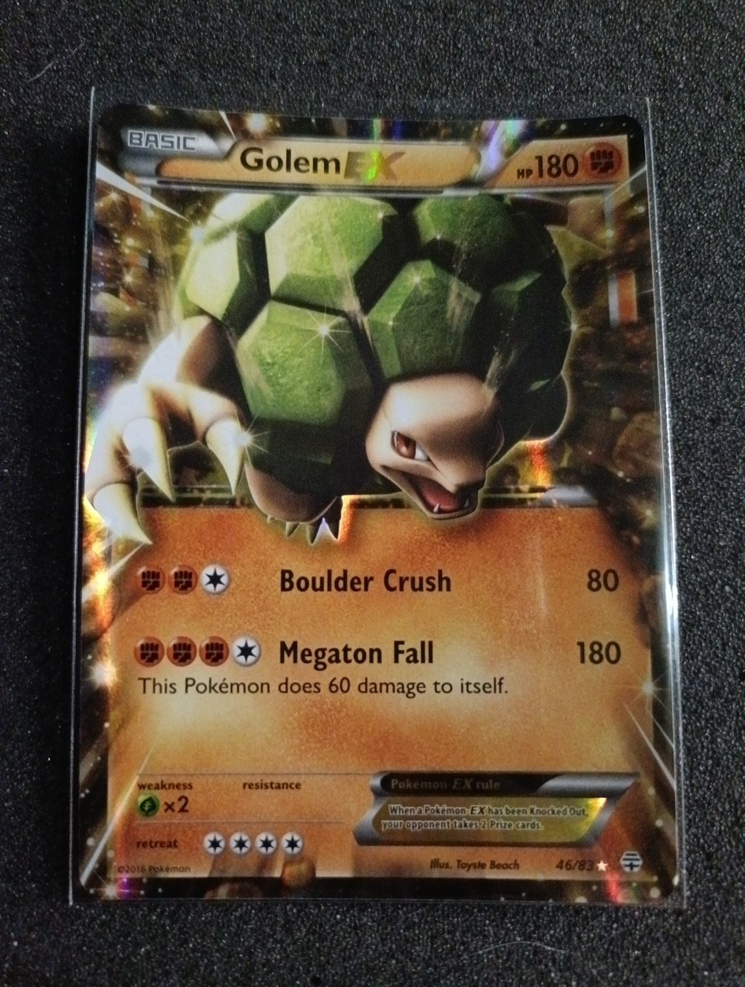 Golem EX - 46/83 - Ultra Rare - Generations - Pokemon Card - LP