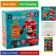 2025 Donruss Elite Football Trading Cards Mega Box
