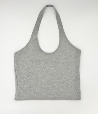 Florence By Mills Gym Later Halter Top Gray NWT