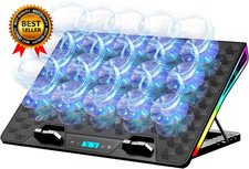 Laptop Cooling Pad, 15 Powerful Cooling Fans, Gaming Laptop