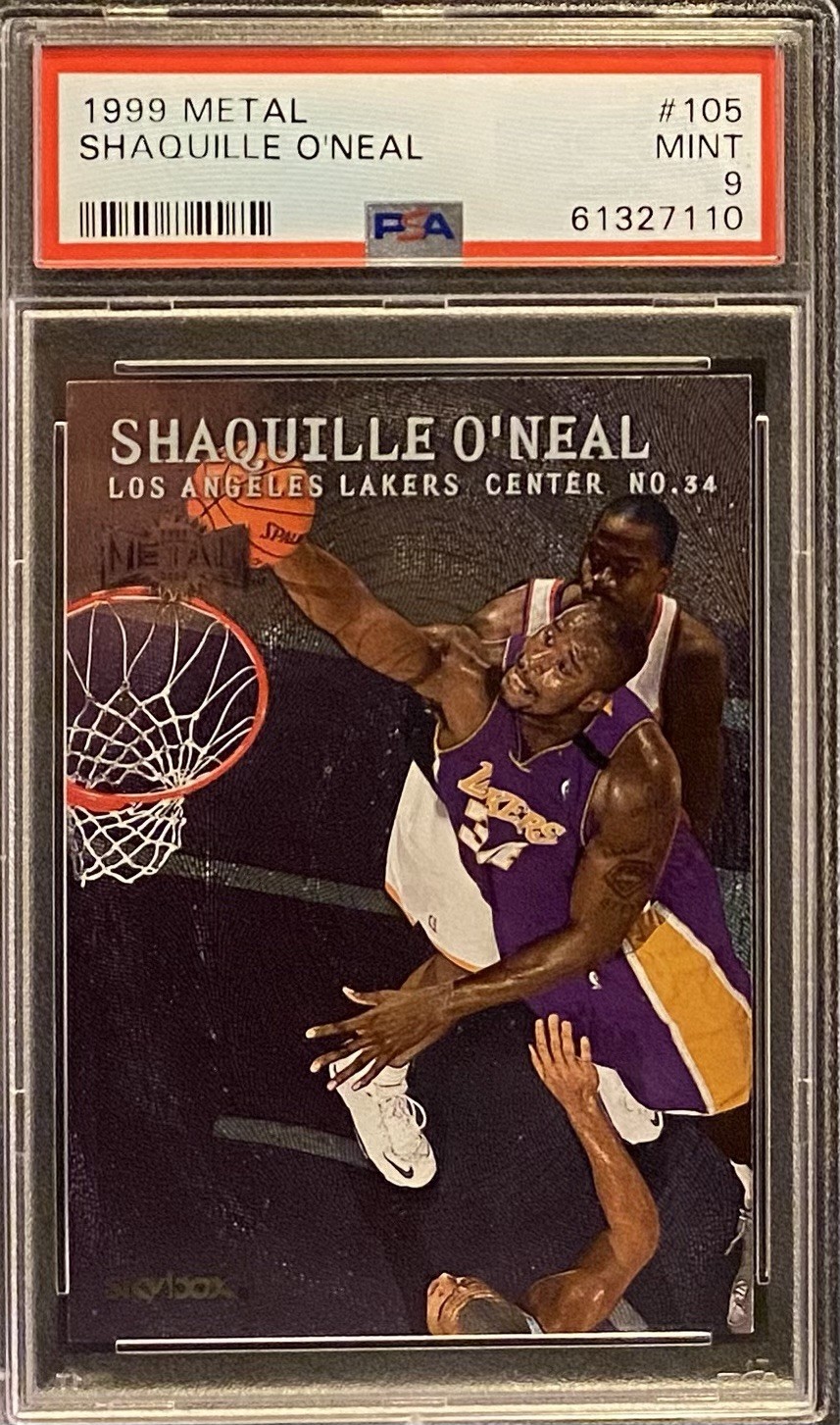 1999 Metal Shaquille O’Neal #105 PSA 9 view 1