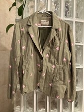 Free People Cali Printed Blazer Moss Combo Size S We The Free MSRP 198
