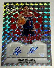 2023-24 Mosaic Scripts Ryan Rollins Auto #MS-ROL Prizm Wizards