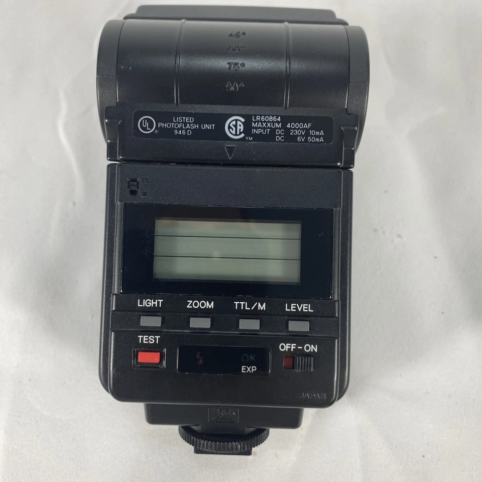 Minolta Maxxum 4000 AF Shoe Mount Flash Electric Video Tested - Excellent! - Image 2 of 4