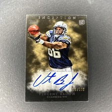 Vincent Brown 2011 Topps Inception Auto #129 #290/900