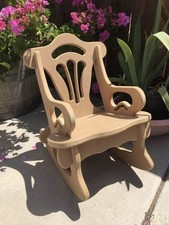 Vintage NIB Never Used Toddlers Rocking Chair No Tools Or Glue Sturdy Safe MDF