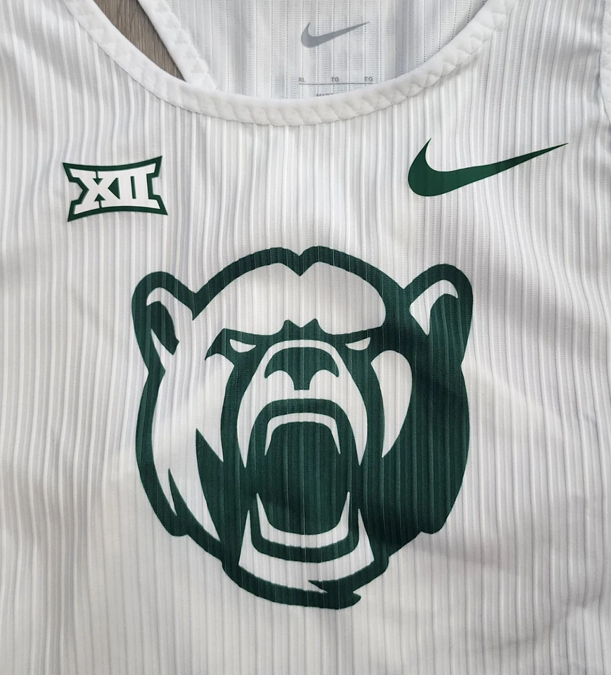 Nike Pro Elite Baylor Bears Speedsuit Feminino Tamanho XL Fabricado Nos EUA Pista Singlet - Imagem 2 de 4