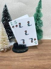 Vintage Christmas Playing Cards Trade Swap Cards Collectible 1988 Set Of 2