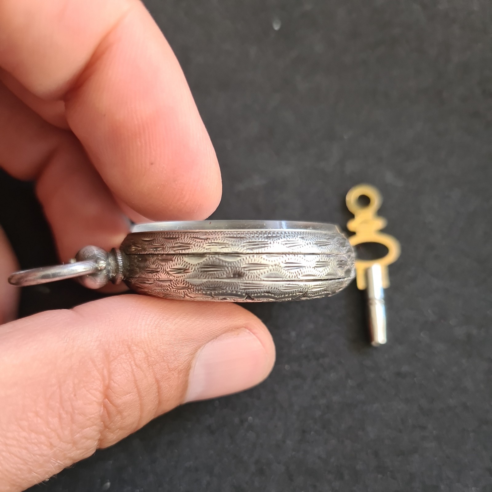 Antique Solid Silver T.G. Poole Middlesbrough Poc… - image 3