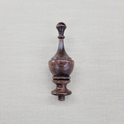 Delicate Wood Clock Finial 4'' Vintage Clock Part 