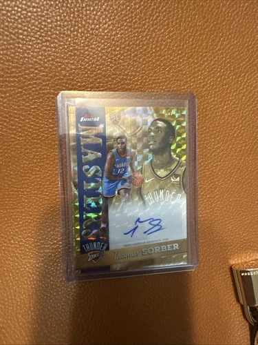 2025-26 Topps Finest Thomas Sorber Masters Auto Gold Refractor Rookie RC 05/50