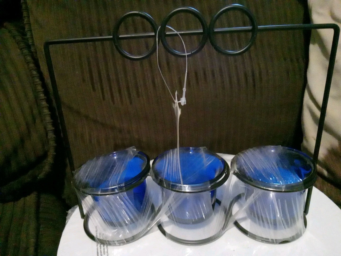Black Iron Rod Votive Or Tea Light Candle Holder