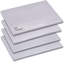 4 Pack 13 W/M.K Thermal Pads, 100 X 100 Mm X 0.5 Mm 1 Mm 1.5 Mm 2 Mm Silicone