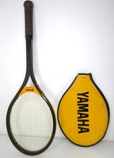Vintage Yamaha YFG50 Fiberglass Tennis Racket Racquet Yellow Cover 4 1/2 No.4