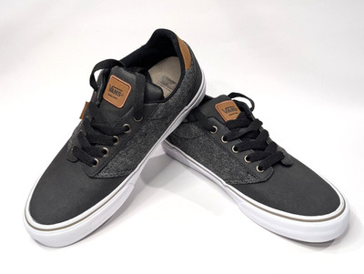 Vans Atwood Deluxe Woven Black Daschund Men's Sneakers - Size 8 NWOB