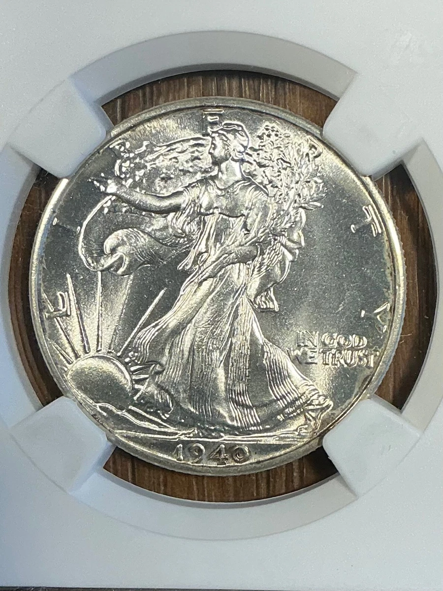 MS 65 Graded 1940 Year Liberty Walking Half Dollars (1916-1947
